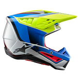 Casco Alpinestars S-M5 Sail Amarillo Azul Silver